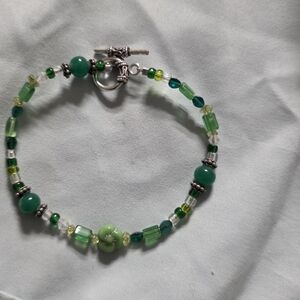 Green Beaded Bracelet